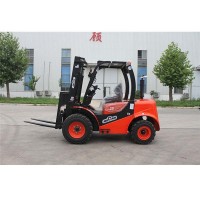 High quality 4x2 forklift 2wd rough terrain forklift truck with chinese engine